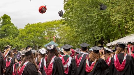 image of students at commencement